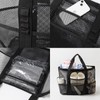 UEOE Mesh Beach Bag Large Swim Bag Beach Tote Lightweight