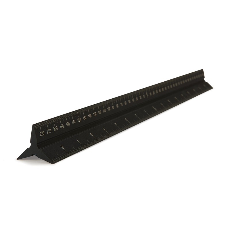 Pinnacle Triangle Ruler – 18” – Imperial and Metric