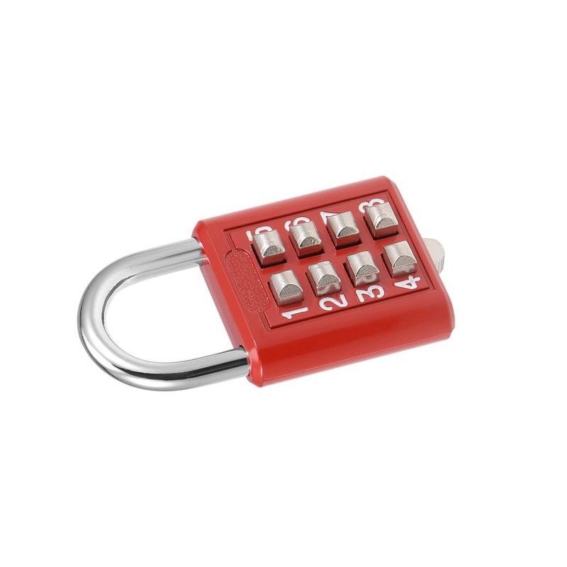 sourcing map 8-Digit Combination Padlock Push Button Lock for Locker