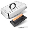 Joyfair Basting Cover with Grill Press, 13 Inch Rectangular Cheese