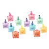 KICHOUSE Cute Stationery Set Bear Highlighters Stackable Design Ideal for