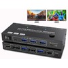 8K Displayport KVM Switch 2 PC 2 Monitor 4K@144Hz 8K@30Hz,
