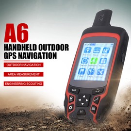 Navegación GPS de mano, A6 Brújula de navegación GPS de mano Rastreador de ubicación exterior USB Recargable AC110V Enchufe de EE. UU.