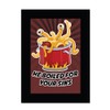 FSM Flying Spaghetti Monster He Boiled for Your Sins Refrigerator