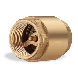 Brass One Way Check Valve 3/4" Female Backflow Preventer, Check Valve for Repair NPT Female Thread Brass Float Reinforced - 0,75 inch Float Brass