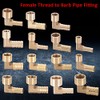 HATOOLHA® Brass Barb Hose Fitting, Elbow Pipe Connector 8mm Barbed