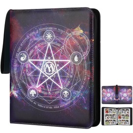Arkeiliy Card Binder for MTG Cards, 720 Pockets Sleeves with Premium Zipper, Double Sided Pockets Collector Album for TCG, Yugioh, Game Cards