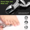 BEZOX Heavy Duty Podiatrist Toenail Clippers for Thick and Ingrown