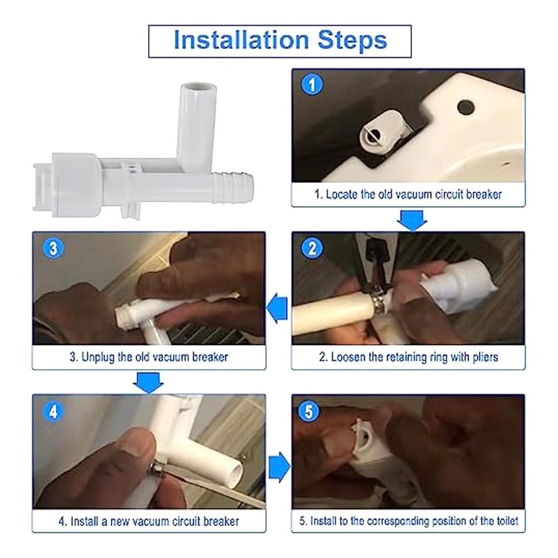 Aswalling Premium 385316906 Vacuum Breaker Kit, Leak-Proof, Compatible with Sealand