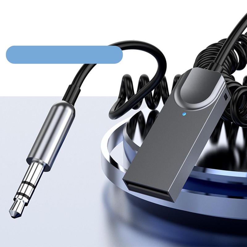 Bluetooth Aux Adapter Cable HiFi Stereo Support Hands Free Calls
