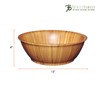 Totally Bamboo Flared Bamboo Serving Bowl, 12" x 12" x