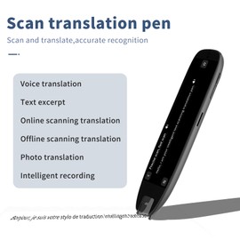 Language Translator Pen with OCR Scanning, Traductor Pen Supporting 142 Languages,Text to Speech Translation Pen,Reading Pen for Dyslexia with Text Extract, Ideal for Students and Adults