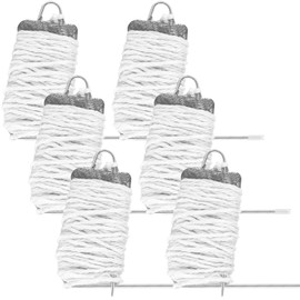 CraftyDream 6 Pack Crab Throw Line Length 30 Ft/ 9 M Crab Weighted Throw with 4oz Lead Weight Drop Hand Line for Catching