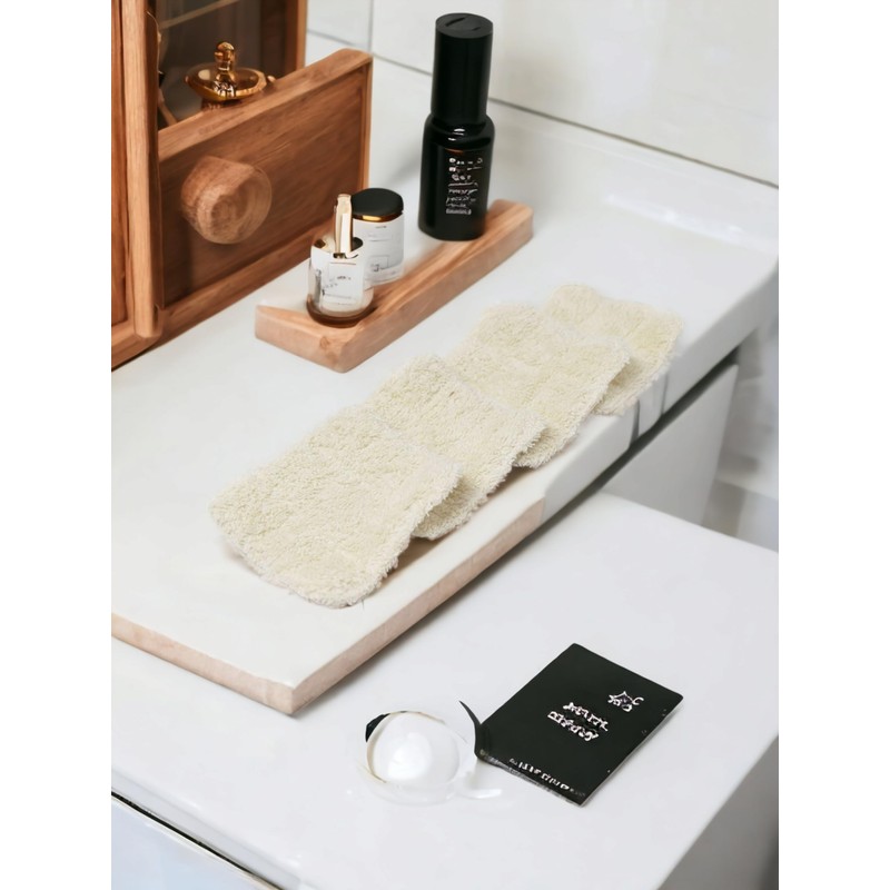 Reusable Cotton Terry Wipes - Pack of 4 - White