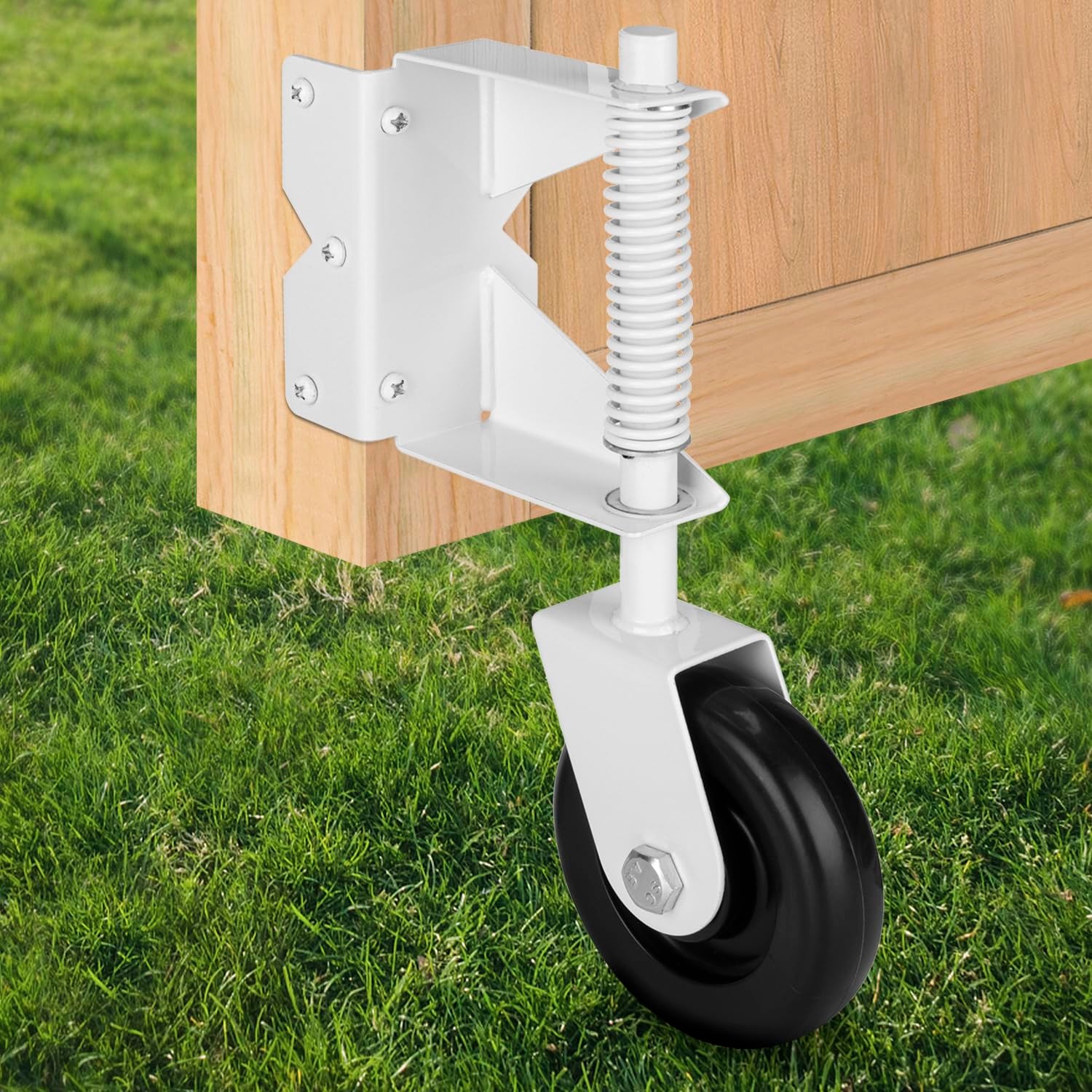 BOODVON Heavy Duty Gate Wheel, Gate Casters for Outdoor Wooden Gates or ...