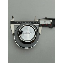 Panther Chrome Push Thru Wheel Center Cap 90MM