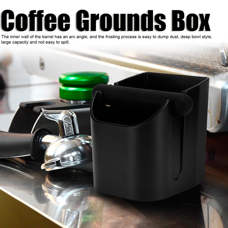 Coffee Knock Box NonSlip Coffee Slag Grounds Bucket with Knock