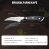 OAKSWARE Bird Beak Paring Knife, 2.75 Inch Peeling Knives German