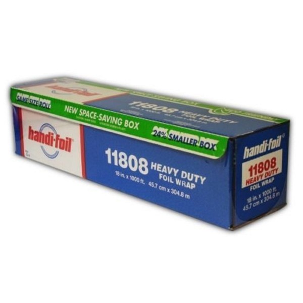 Handi-Foil 18" x 1000' Heavy Duty Aluminum Foil Wrap - Premium Quality Made in USA (Pack of 1 Roll)