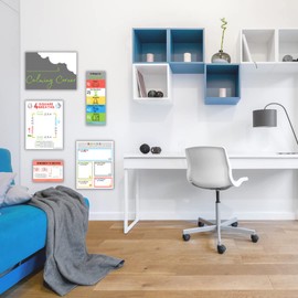 Gifts Of Joy Secondary Calm Down Corner Classroom kit, Feelings Poster, Social-Emotional Posters, Dry Erase Board Social-Emotional Sensory Fidget Toolbox (Calming Corner Kit)