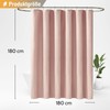 BTTN Shower Curtain Fabric 180 x 180 cm, Linen Texture,