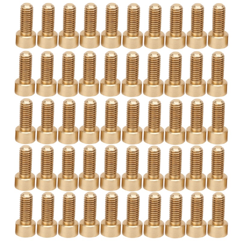 50Pcs Cap Hex Socket Screw Copper Fastener Hardware Tools Industrial
