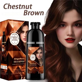 AngeRose Hair Color Shampoo, Hair Dye Shampoo, Instant Grey Hair Coverage, Wine Red, Chestnut Brown, Purple, Perfect Gifts for Women&Men:_Chestnut Brown