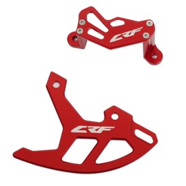 Motorcycle Brake Disc Cover Caliper Guard Protector for CRF450X/CRF450R/CRF250R /CRF250X 2004-2022,CRF450RX/CRF250RX/CRF450L 2017-2022 (Red)