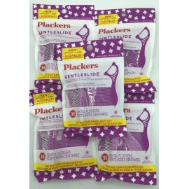 Plackers Lot of 5 Plackers Dental Flossers Mint Blast 35 Floss Picks (Total 175 Picks)