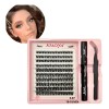 Kit De Extensión De Pestañas Mix Diy+ Pegamento+ Accesorios