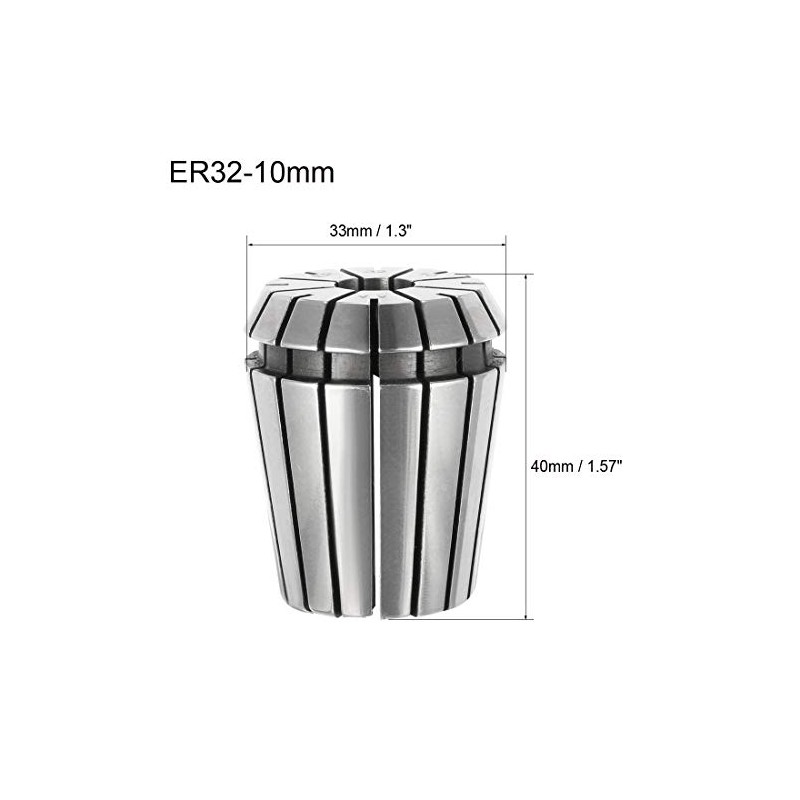 sourcing map ER32 Spring Collet 10mm Chuck for CNC Milling