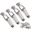 4pcs Stainless Steel Tension Clasp with Screws, Spring Toggle Latch