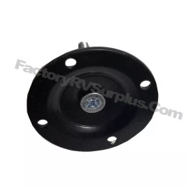 NA ToughGrade Round Black Pad w/ Bolt and Insert Nut