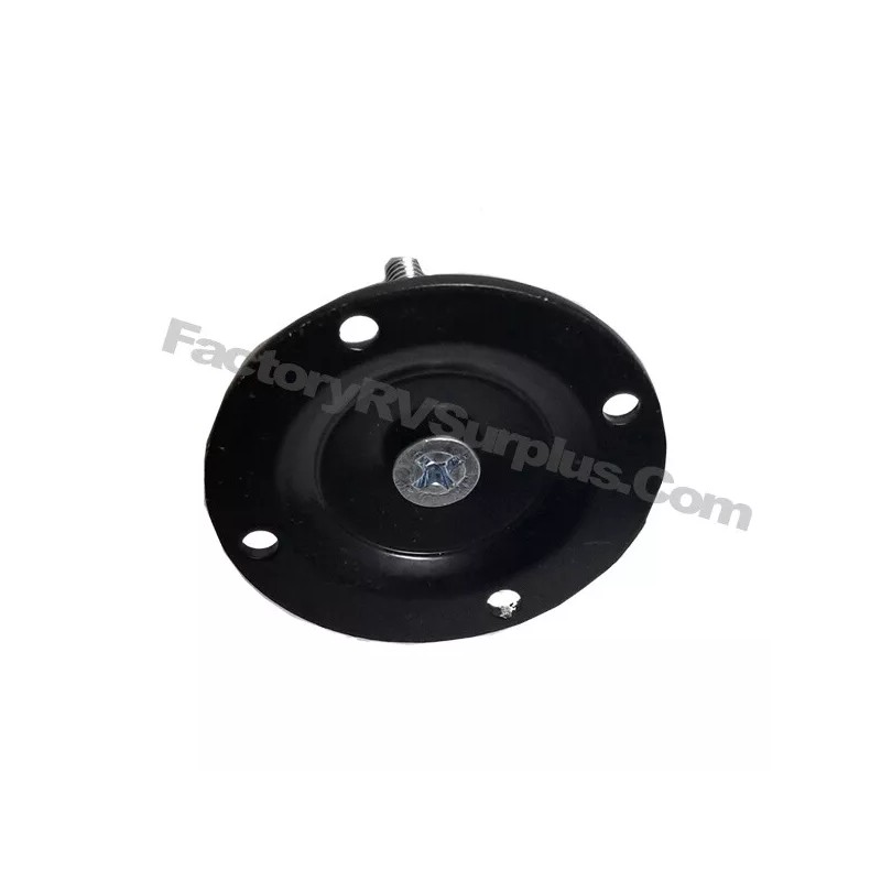 NA ToughGrade Round Black Pad w/ Bolt and Insert Nut