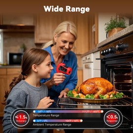 Wintact Laser Infrared Thermometer Gun, Surface Heat Temperature Gun, Non-Contact Digital Thermometer for Kitchen Cooking Food, Pizza Oven, BBQ, Griddle, Soap Making, HVAC (WT313B)