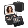 Maletin Estuche De Maquillaje Con Espejo Y Luz Led 3
