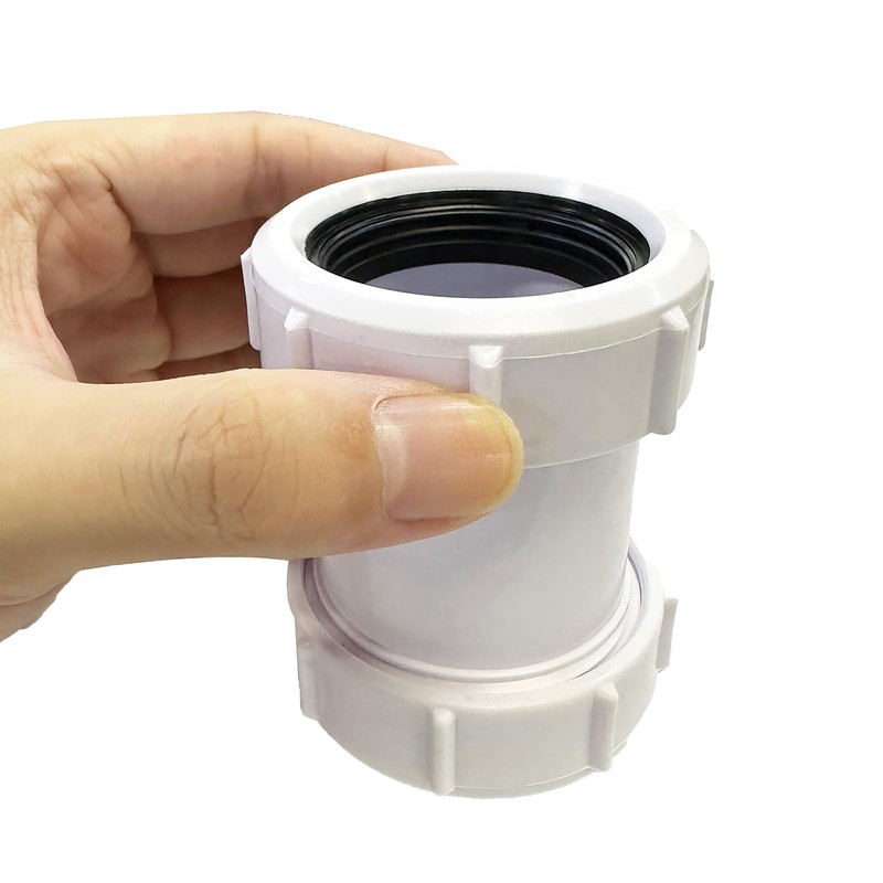 Straight Pipe Connector SENRISE 40mm PVC Pipe Connector Compression Joiner
