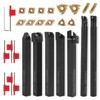 Gluwoer Indexable Lathe Turning Tool 1/2" 12mm Shank 21PCS Kit-7PCS