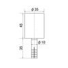 New Hikari Point Door This For Concrete Floors, Black [Part