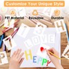 QMLING 84-Piece Letter Stencil Set, 5 cm / 2.5 cm,