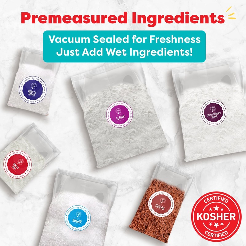 Baketivity DIY Cake Pop Baking Kit for Kids - Premeasured