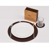 Nikalaz Round Placemat (1 piece), place mat 33 cm, Recycled