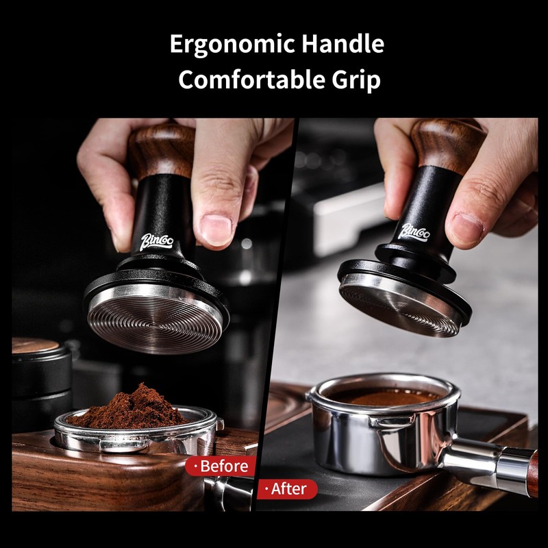Espresso Tamper 58mm, Spring Loaded Coffee Tamper,Precision Pressure Espresso Tamper