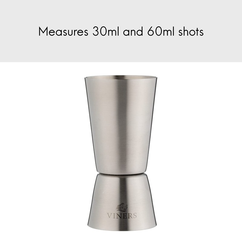 Viners Barware Double Deluxe Dual Spirit Measure Cocktail Jigger |