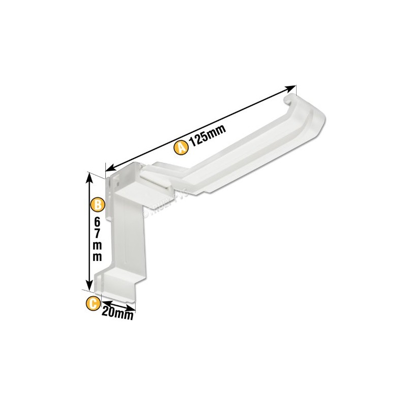 5 x White Ultraframe UCB500 Conservatory Gutter Brackets, suitable for
