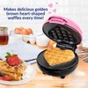 bobyk Heart Waffle Maker,Nonstick Interior