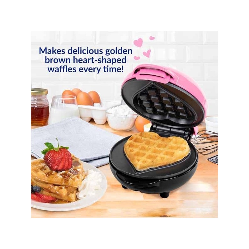 bobyk Heart Waffle Maker,Nonstick Interior