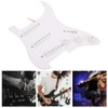 Electric Guitar Load Pickguard White Pre Wired Single Layer PVC
