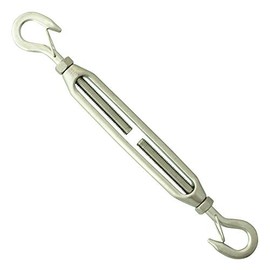 Yacht Steel Hook with safety M6 stainless steel A4