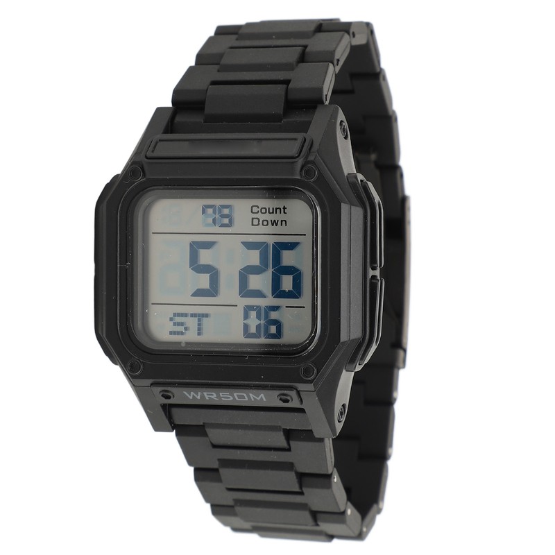 Digital Watch 50m Waterproof Backlit Display Electronic Watch with Alarm